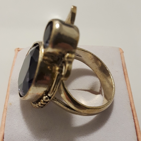 925 stamped amethyst ring size 8 - Picture 4 of 4